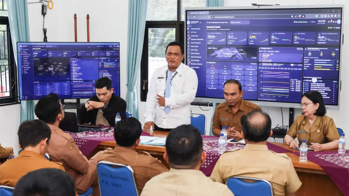 Penandatanganan komitmen bersama Dashboard Satu Data Kota Pematangsiantar.
