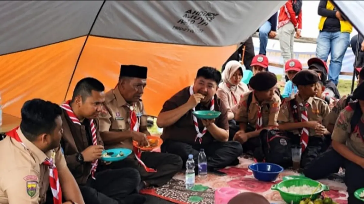 Bupati Labuhanbatu Utara, Dr. H. Hendriyanto Sitorus menghadiri penutupan Jambore Daerah Sumatera Utara XI di Bumi Perkemahan Sibolangit.