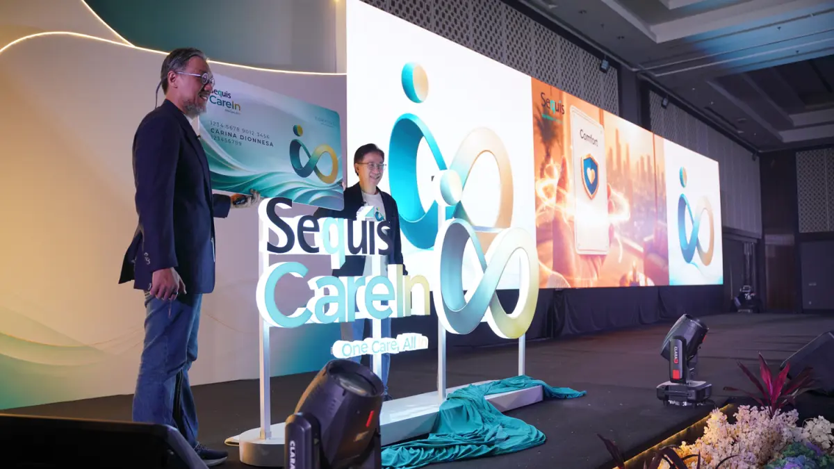 President Director & CEO Sequis Life Ted Margono meluncurkan produk asuransi kesehatan Sequis CareIn yang mengusung konsep "One Care, All In".
