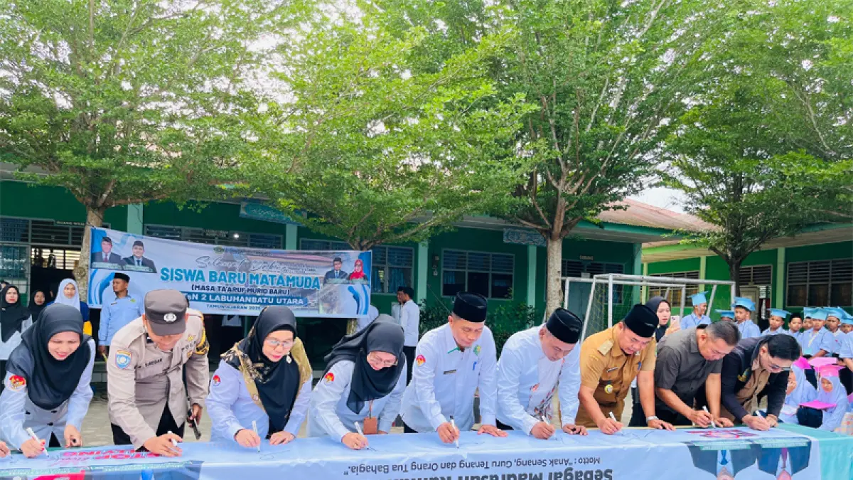 Deklarasi Anti-Bullying di MTsN 2 Labuhanbatu Utara.