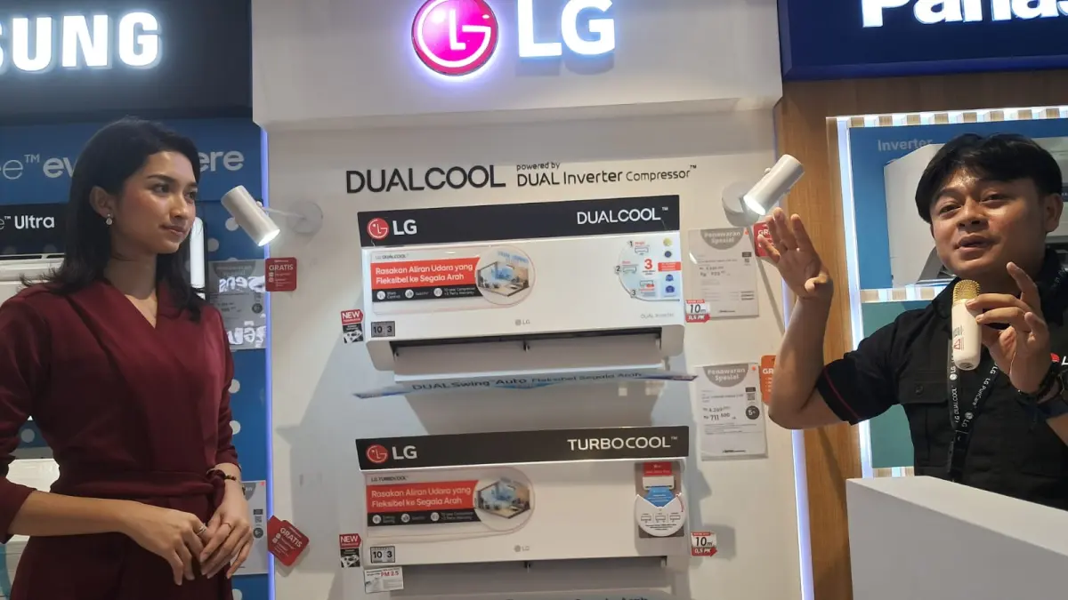 LG memperkenalkan AC DUALCOOL dan TURBOCOOL terbaru di Medan dengan teknologi AI, pendinginan cepat, dan fitur hemat energi.&nbsp;