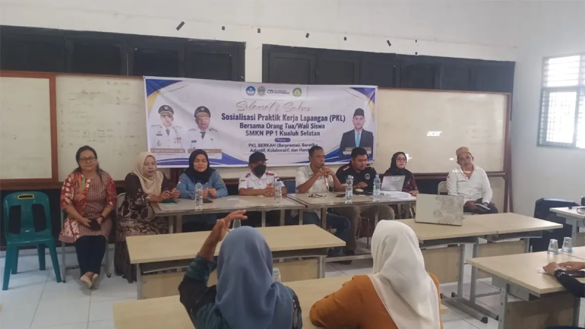 SMKN Pertanian Pembangunan 1 Kualuh Selatan menggelar rapat bersama wali murid kelas X dan XI.