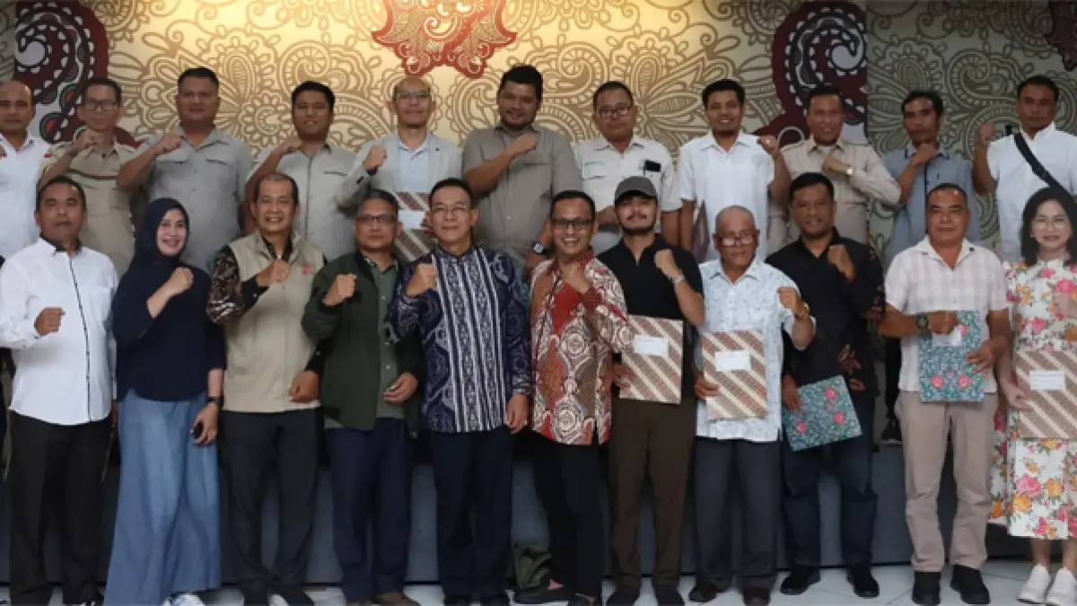 Ketua DPD HKTI Sumut H. Gus Irawan Pasaribu, hadiri rapat konsolidasi mempersiapkan pelaksanaan Musda HKTI Sumut.