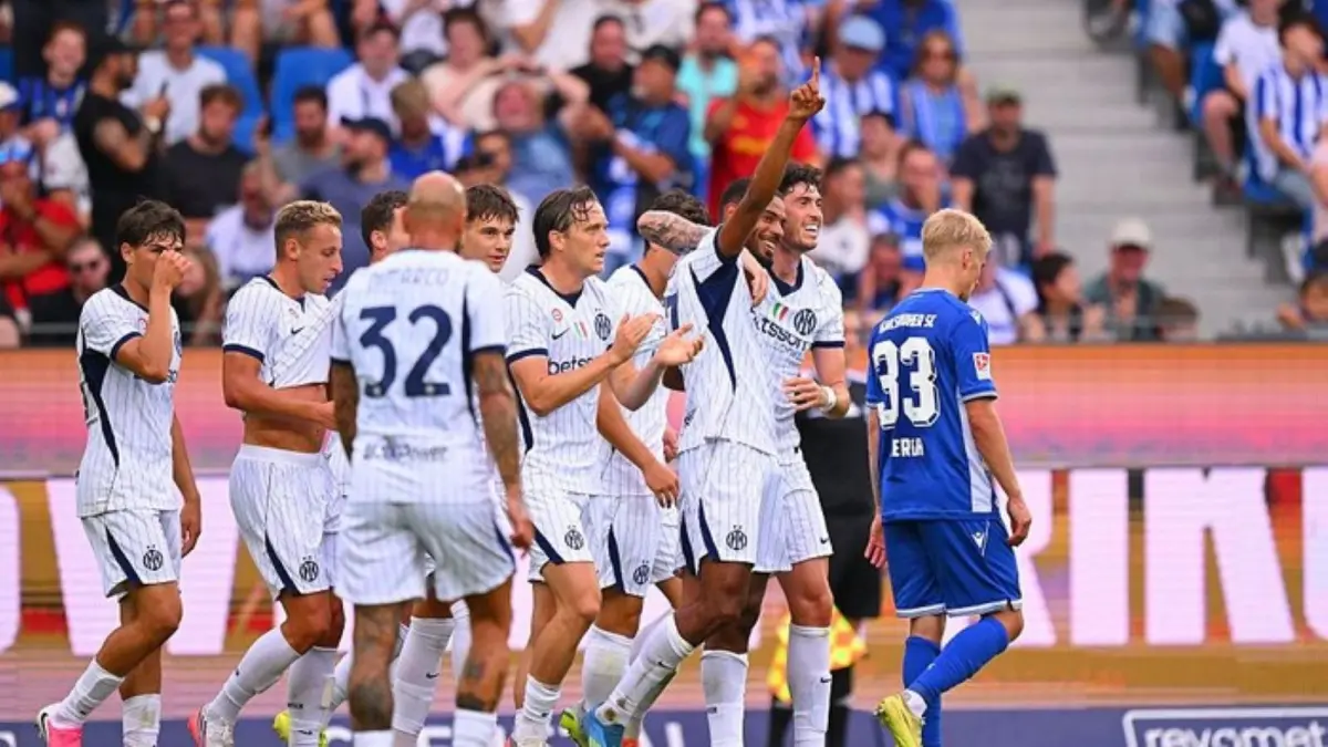 Inter bertemu Karlsruher di Wildaparkstadion, Mingu (26/7/2026) sore waktu setempat.