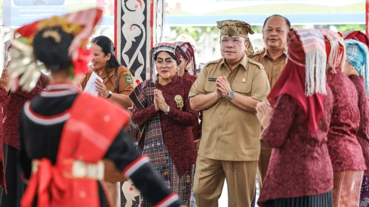 Peringatan Hari Anak Nasional ke-42 Tahun 2026 di Kota Pematangsiantar dimeriahkan Lomba Urdou-urdou.