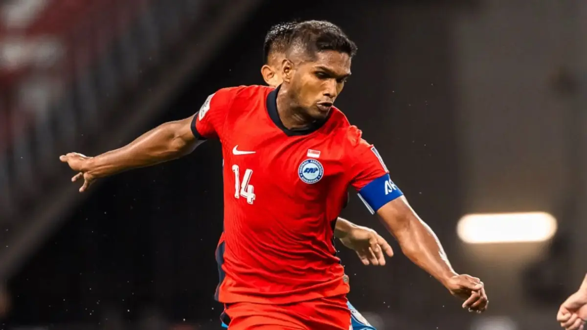 Pemain Singapura bersiap menghadapi Vietnam pada laga lanjutan Piala AFF 2026 di Stadion My Dinh, Hanoi, Jumat (31/7/2026). 