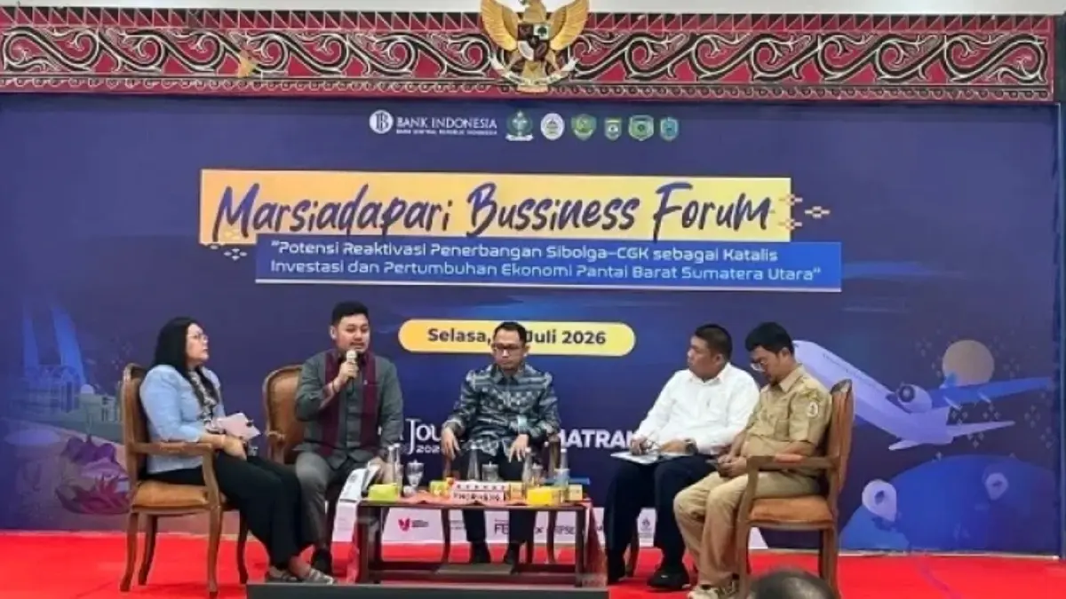 Perwakilan KPPN Sibolga menghadiri Focus Group Discussion (FGD) yang digelar Bank Indonesia Perwakilan Sibolga membahas pembukaan kembali rute penerbangan Pinangsori–Jakarta.
