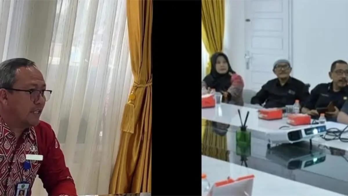 Sekda Kota Rahmat Marzuki Nasution, pimpin rapat bahas nota kesepakatan antara Pemko Padangsidimpuan dengan BPJS Ketenagakerjaan.