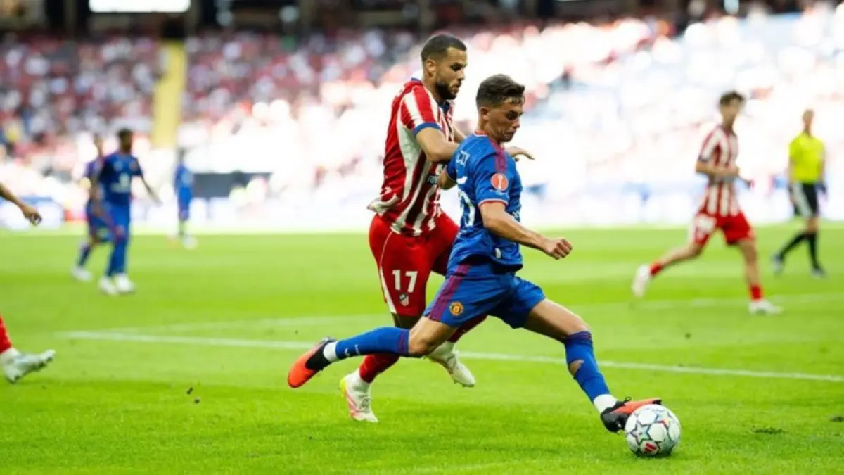 Bryan Mbeumo mencetak gol saat membawa Manchester United menang 2-1 atas Atletico Madrid dalam laga uji coba pramusim di Swedia.