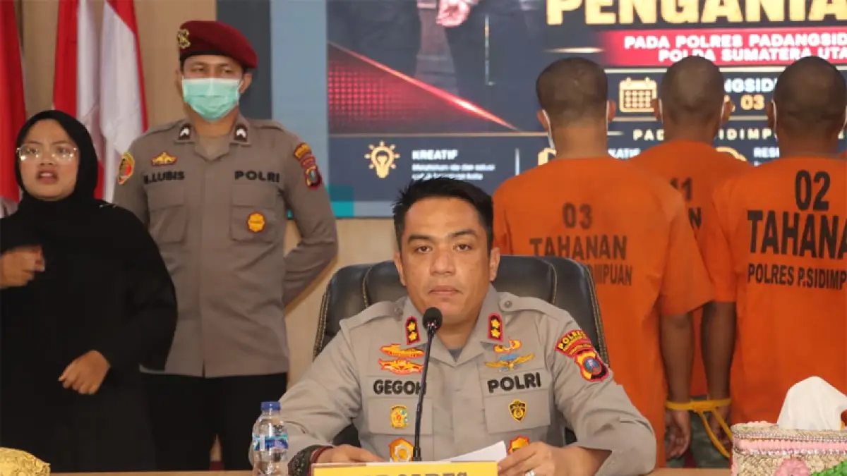 Kapolres Padangsidimpuan, AKBP Noval N.G Desky.
