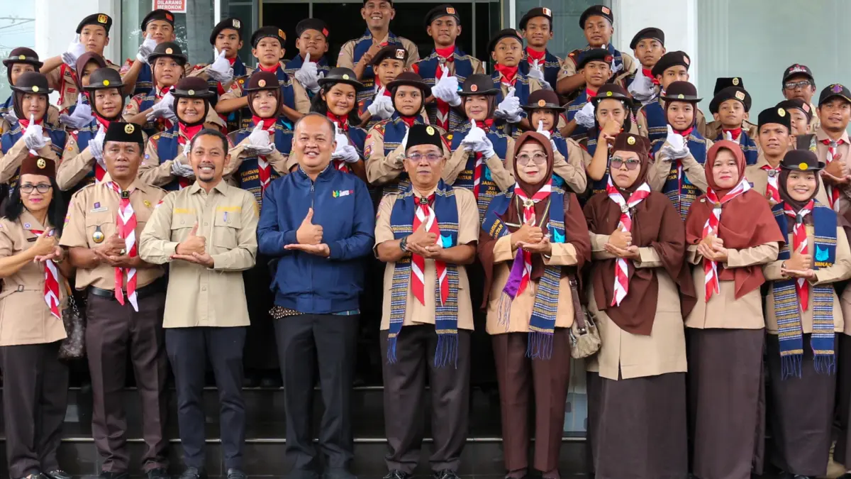 Kwarcab) Gerakan Pramuka Kota Pematangsiantar untuk mengikuti Jambore Nasional (Jamnas) XII Tahun 2026 di Buperta Cibubur. 