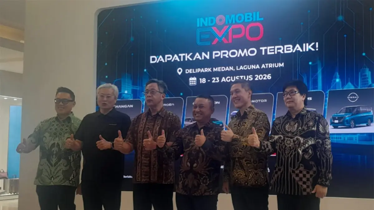 Ajang INDOMOBIL Expo Medan 2026 dengan konsep "EVperience", menghadirkan peluncuran perdana 3 brand elektrifikasi baru di Medan.