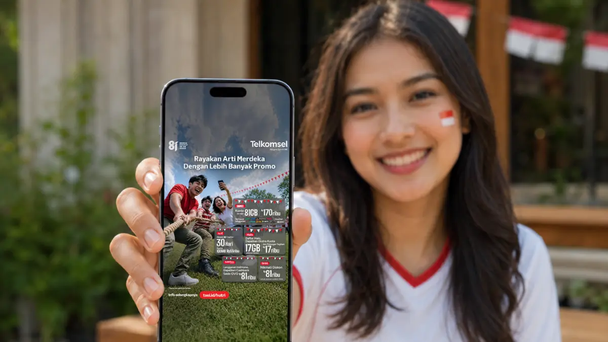 Telkomsel memaknai 81 tahun perjalanan kemerdekaan Indonesia melalui program dan produk yang relevan dengan kebutuhan masyarakat. Semangat ‘Sepenuh Hati Memaknai kemerdekaan’ diwujudkan melalui beragam promo spesial HUT ke-81 Republik Indonesia yang dapat dinikmati oleh seluruh pelanggan Telkomsel, mulai dari SIMPATI, Halo, by.U, IndiHome, hingga Orbit.