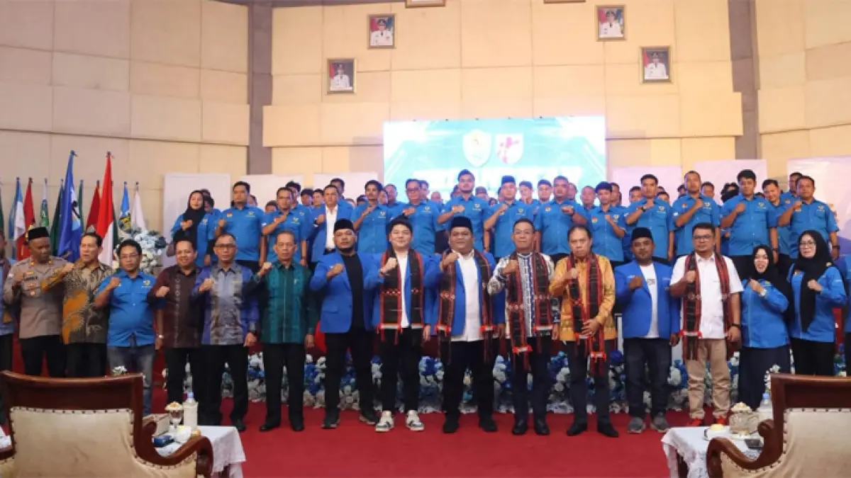 Bupati Tapsel H. Gus Irawan Pasaribu dan Wakil Bupati H.Jafar Syahbuddin Ritonga hadiri pelantikan Ketua DPD KNPI Kabupaten Tapsel periode 2026–2029.