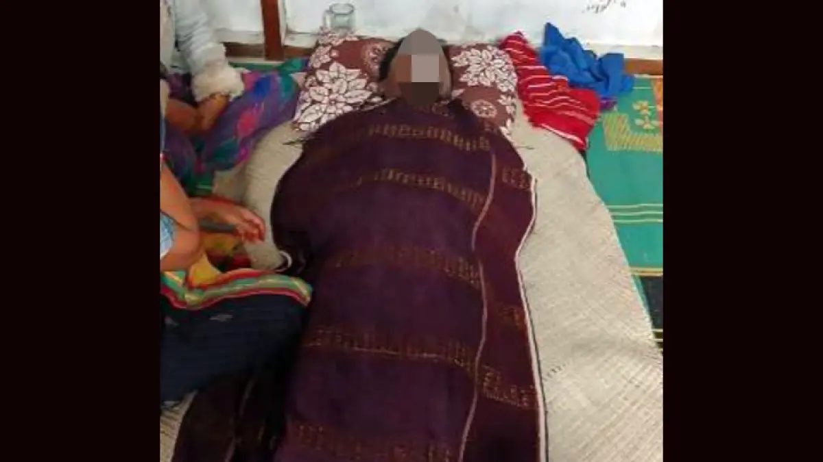 Almarhum Paten Sitepu saat masih berada di rumah duka sebelum dimakamkan, Senin (24/8/2026).
