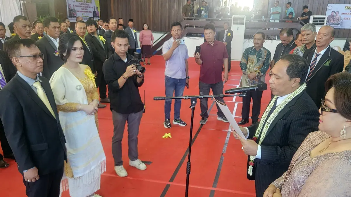 Pelantikan pengurus PPTSB Wilayah Sumut II Cabang se-Kabupaten Simalungun dan Parsidomu di Aula Universitas HKBP Nommensen Pematangsiantar.