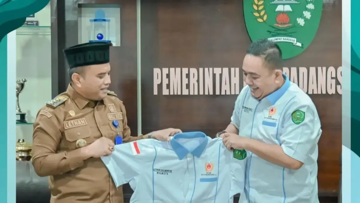 Wali Kota Padangsidimpuan dan Ketua KONI saat audiensi beberapa waktu lalu. (Ist(