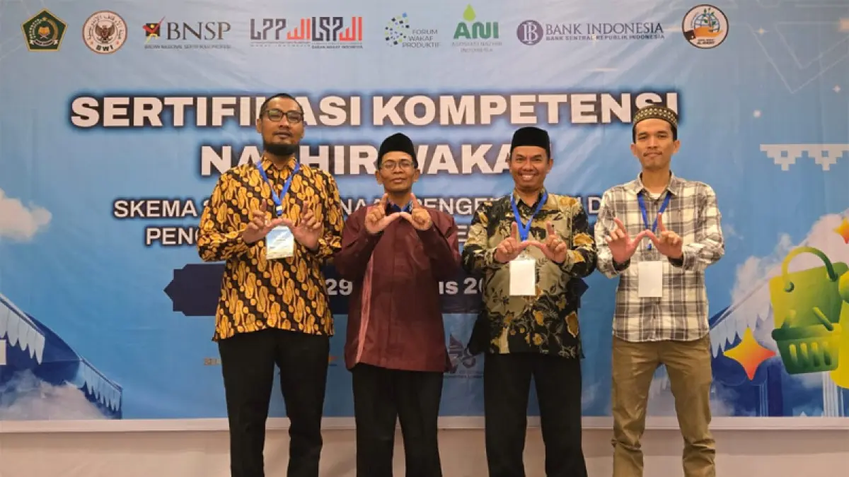 Peserta pelatihan Nazhir Wakaf dari Simalungun sebanyak empat orang, dinyatakan lulus pada Pelatihan Lembaga Sertifikasi dan Pelatihan BWI (LSP-BWI).