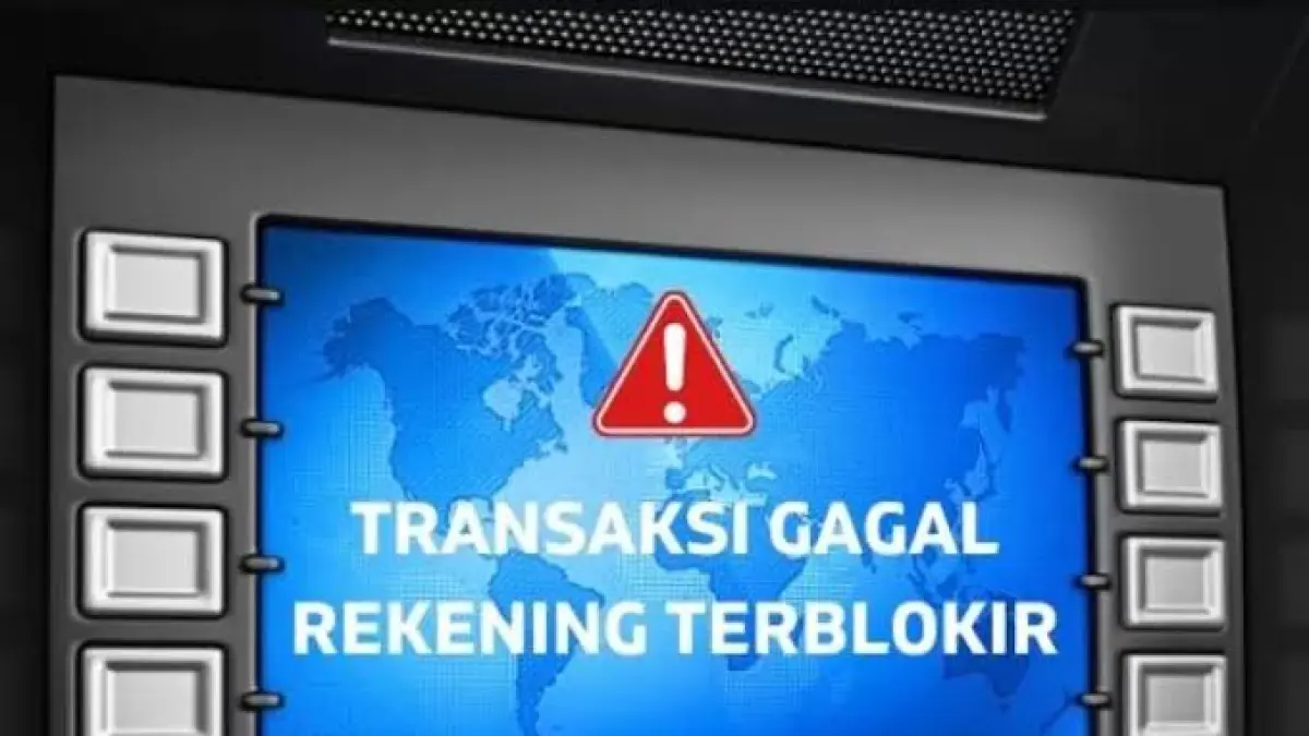 Rekening diblokir - Ilustrasi.