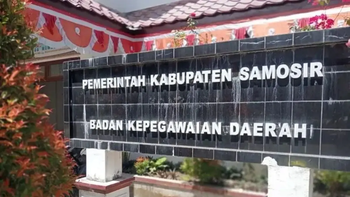 Kantor BKPSDM Kabupaten Samosir. SKP periode Januari–Agustus 2026 menjadi salah satu syarat perpanjangan kontrak PPPK Paruh Waktu.
