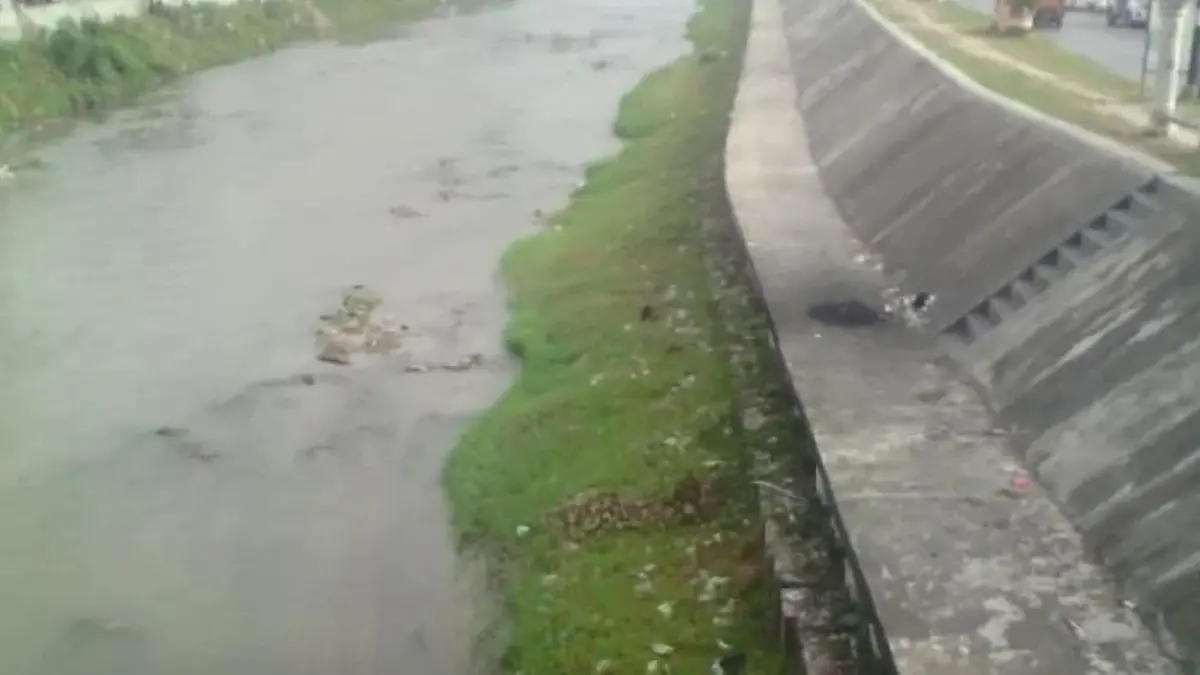 Daerah Aliran Sungai (DAS) Aek Sigeaon di Tapanuli Utara yang menjadi lokasi dugaan aktivitas penambangan pasir tanpa izin.