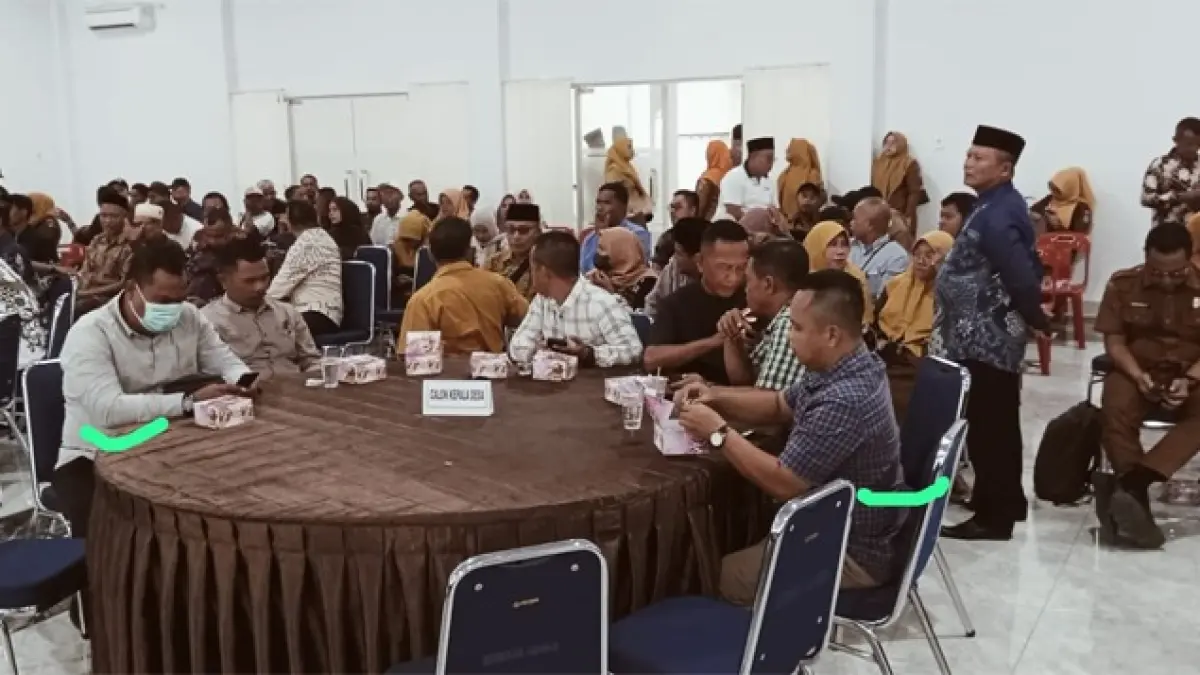 Deklarasi damai Pilkades serentak tahun 2026 di kantor Bupati Asahan.