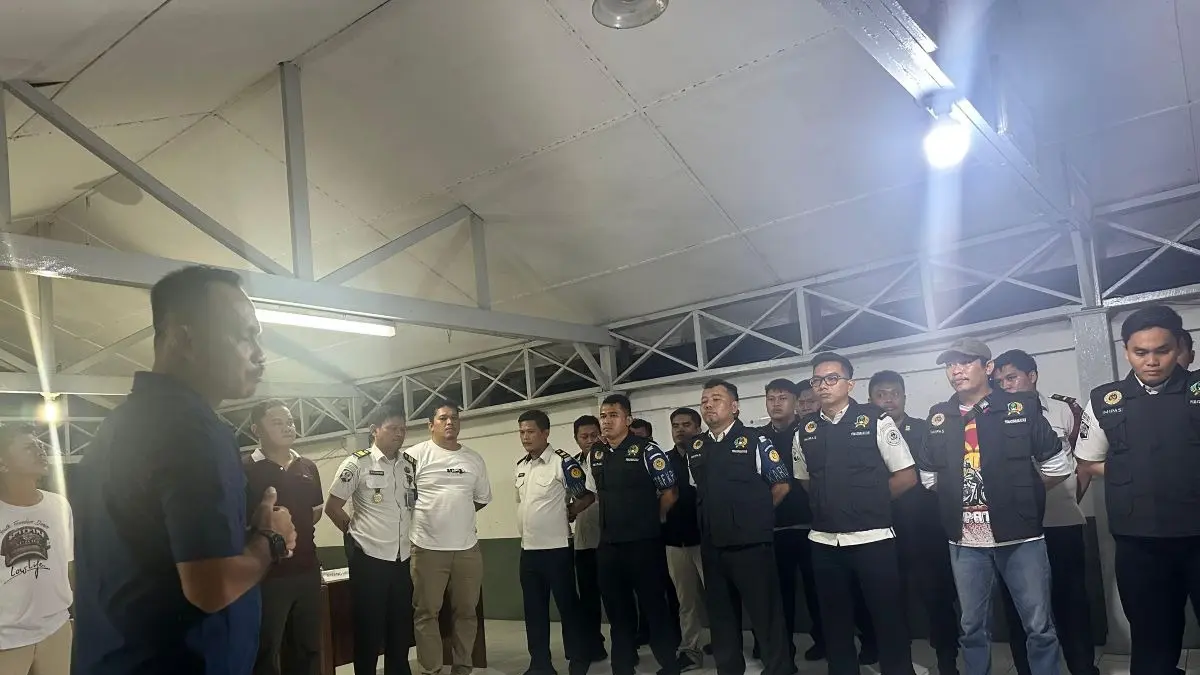 Kalapas Kelas II A Siantar Sangapta Surbakti memberikan pengarahan kpada seluruh pejabat struktural dan jajaran pengamanan pada Rabu 02 September 2026.