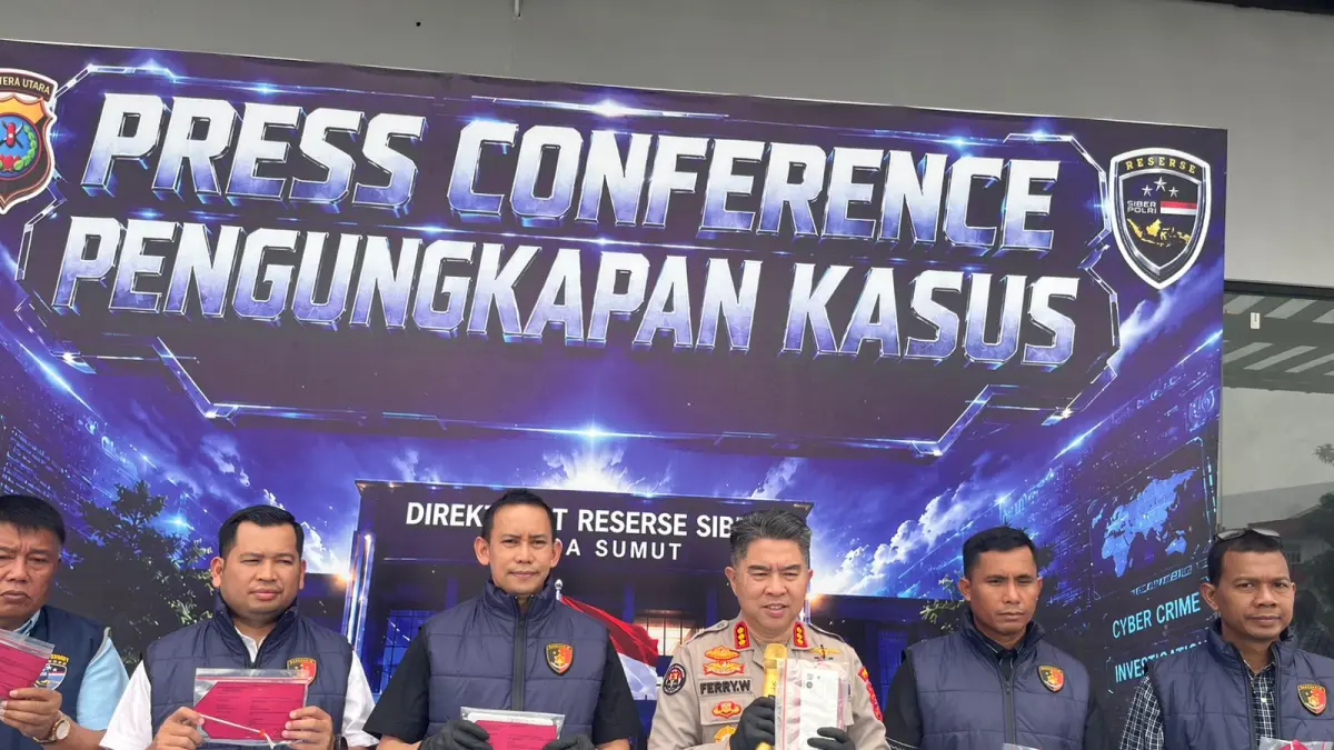 Ditressiber Polda Sumatera Utara mengungkap jaringan penipuan online atau scam yang menjaring korban lintas provinsi.