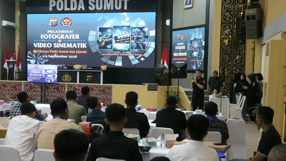 Polda Sumatera Utara menggelar Pelatihan Peningkatan Kemampuan Fotografer dan Pembuatan Video Sinematik