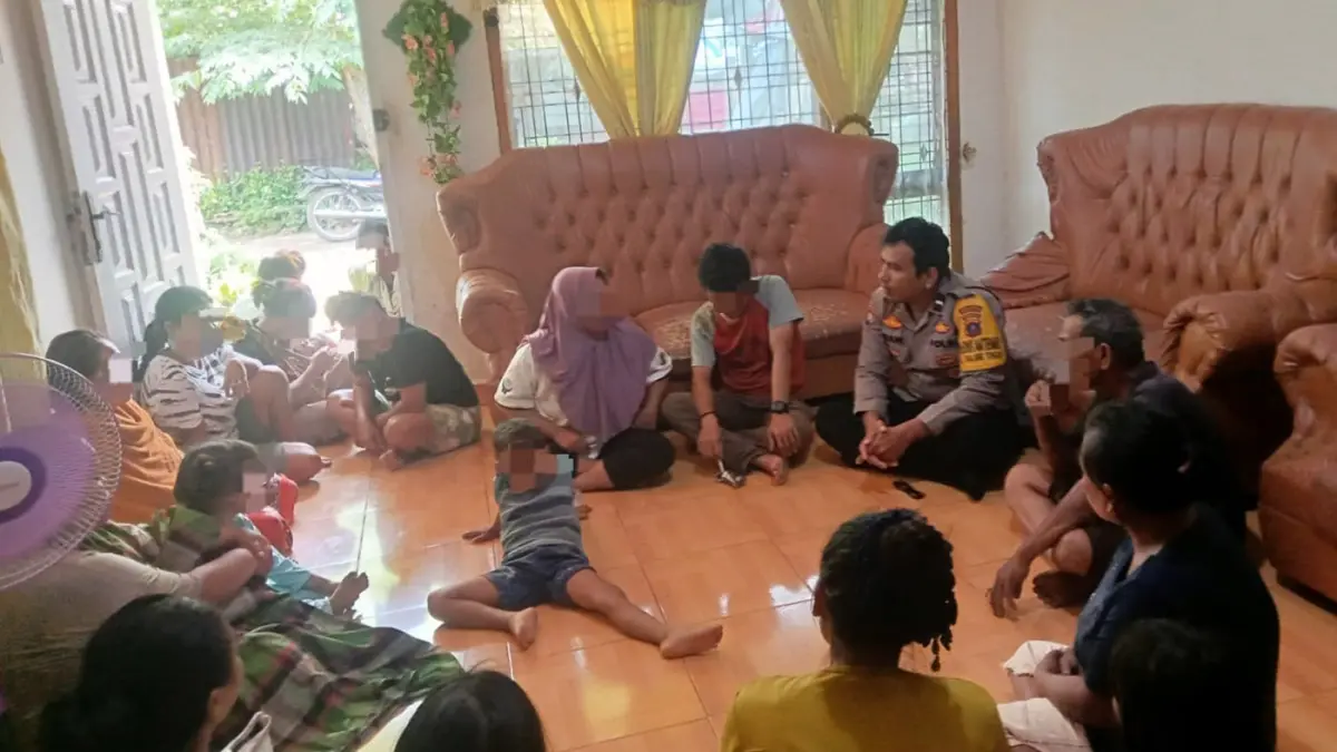 MEDIASI: Polisi memediasi kasus dugaan penganiayaan yang dipicu persoalan utang piutang di Kelurahan Tanjung Pinggir, Siantar Martoba. 