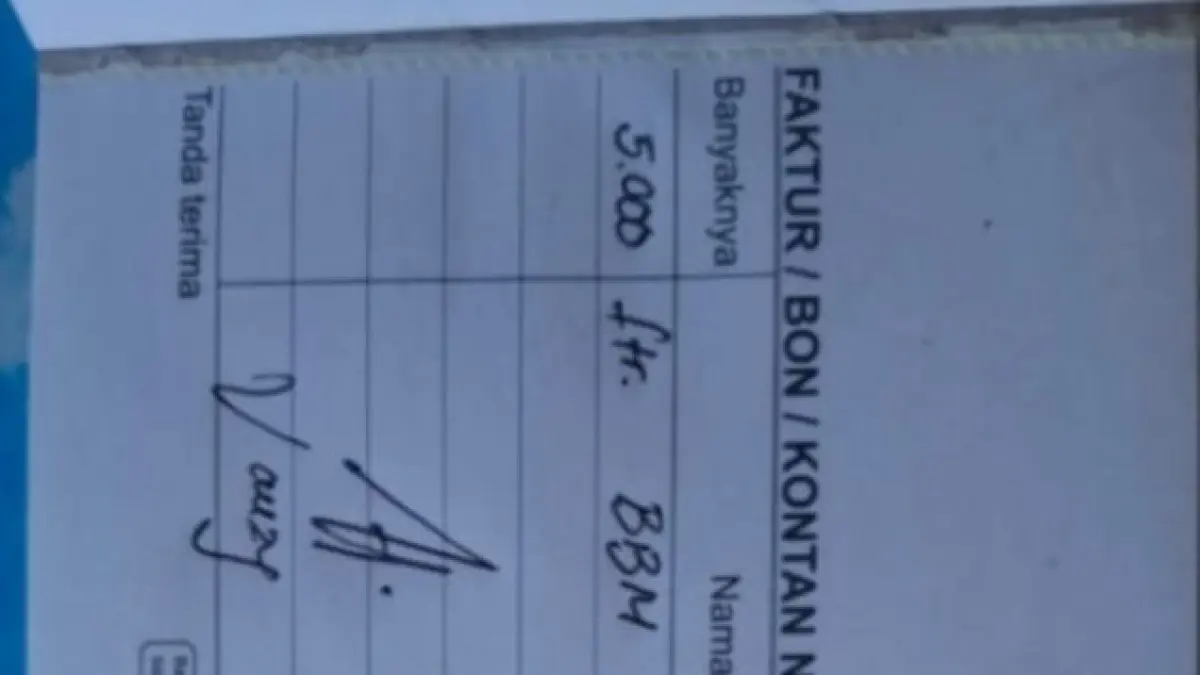 Dokumen pembelian minyak, Solar Subsidi.