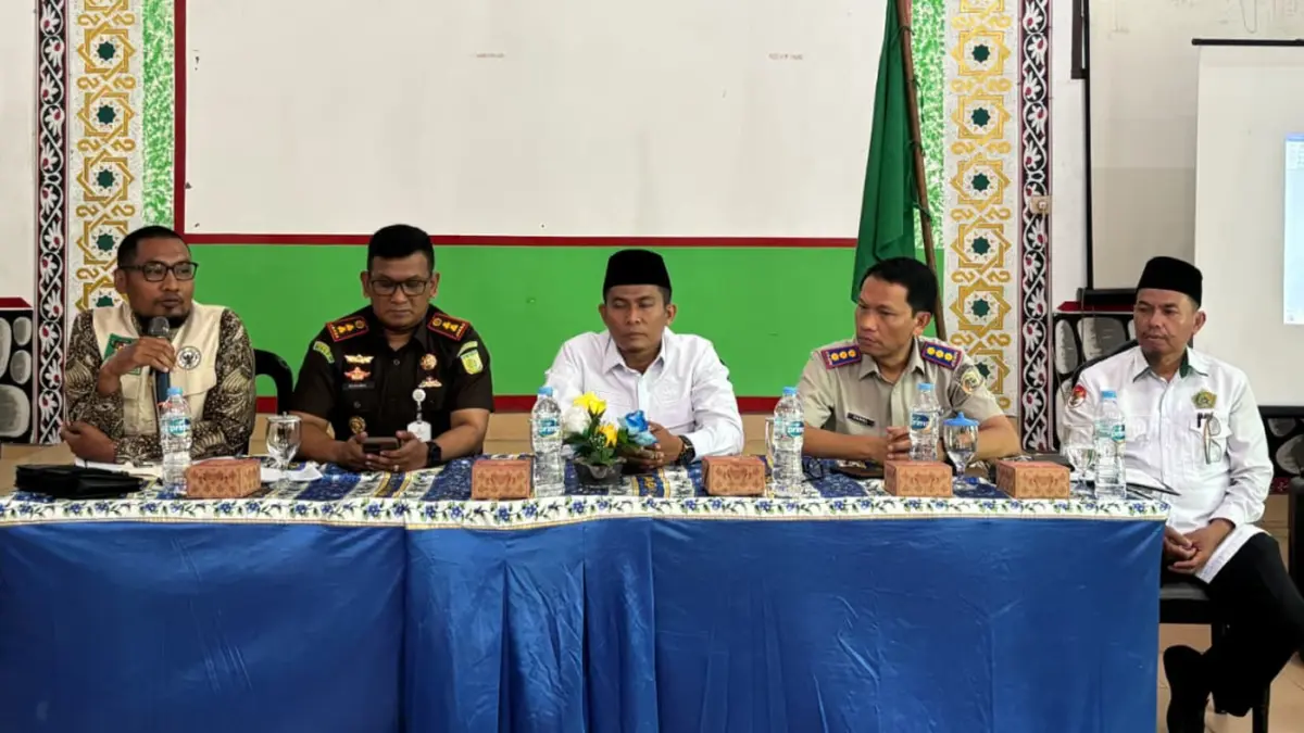 BWI Simalungun menggelar rapat akselerasi penerbitan sertifikat tanah wakaf bersama BPN, Kejari dan KUA se-Simalungun.