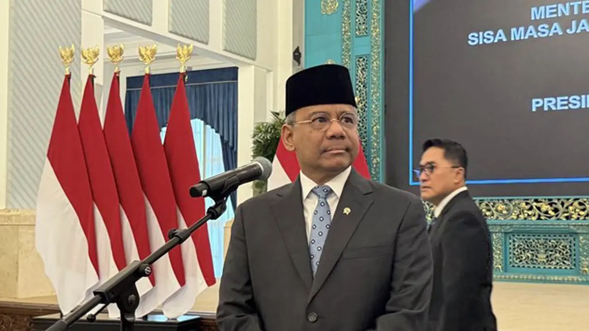 Suahasil Nazara resmi dilantik Presiden Prabowo Subianto sebagai Menteri Keuangan di Istana Negara, Jakarta.