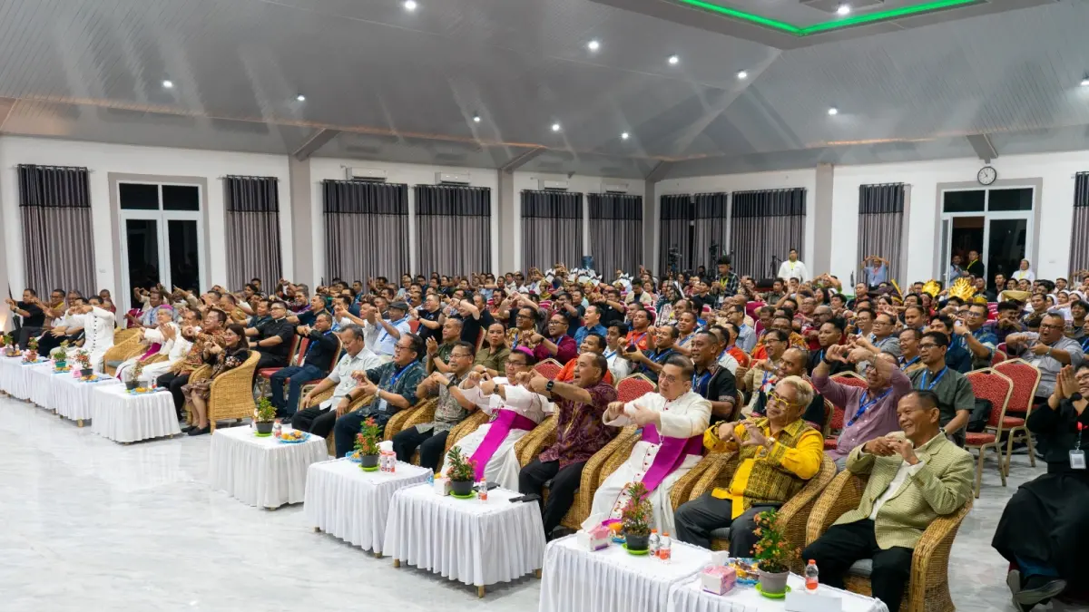 Pembukaan Musyawarah Nasional XV UNIO Indonesia di Catholic Center PPU KAM, Kota Pematangsiantar, Senin (14/9) malam.