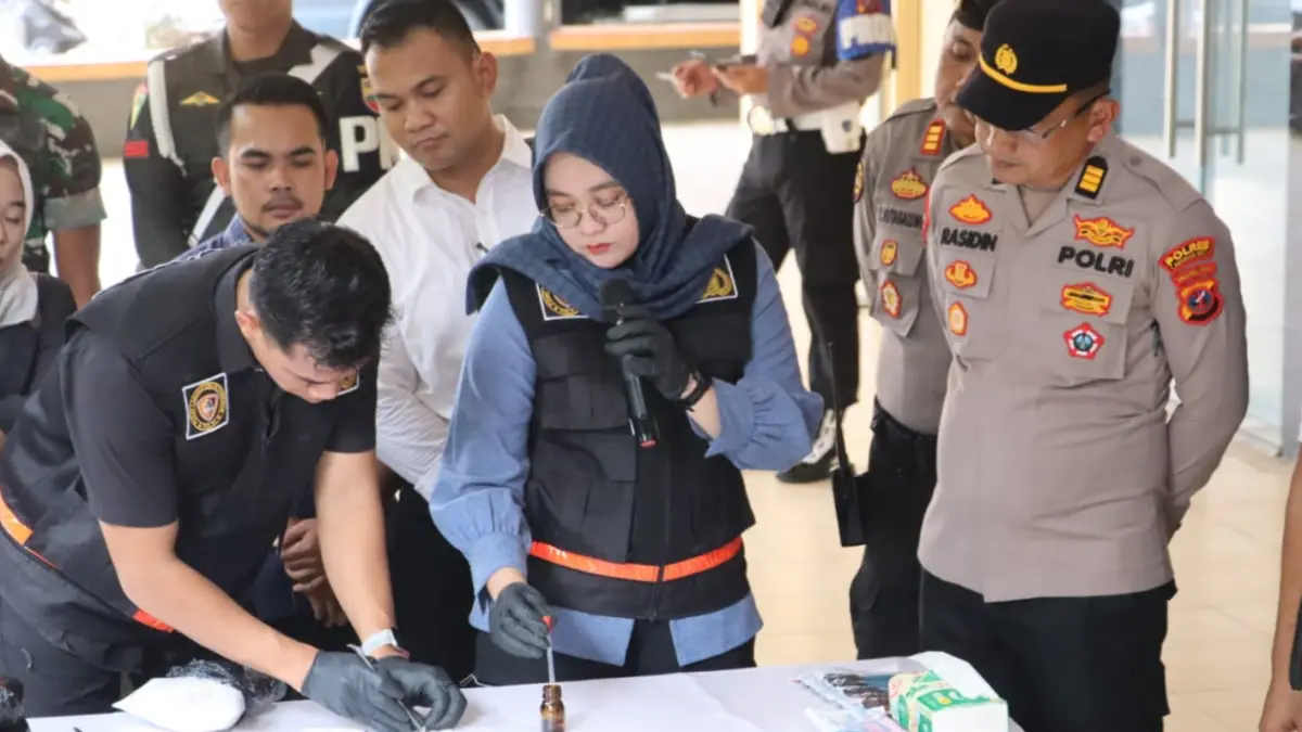 Pemusnahan barang bukti narkoba di Polres Labuhanbatu.