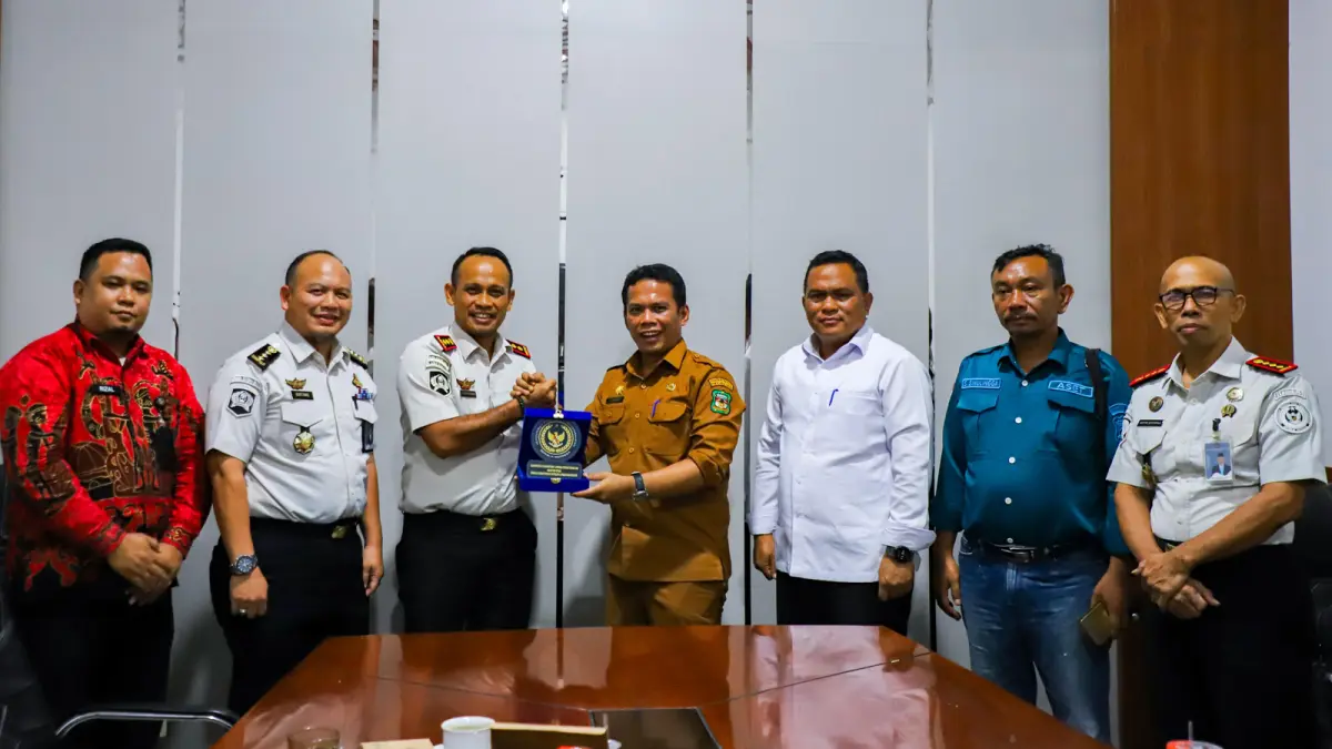 Rombongan Kanwil Ditjenpas Sumut saat berkunjung ke Pemko Pematangsiantar membahas rencana pembentukan Bapas baru.