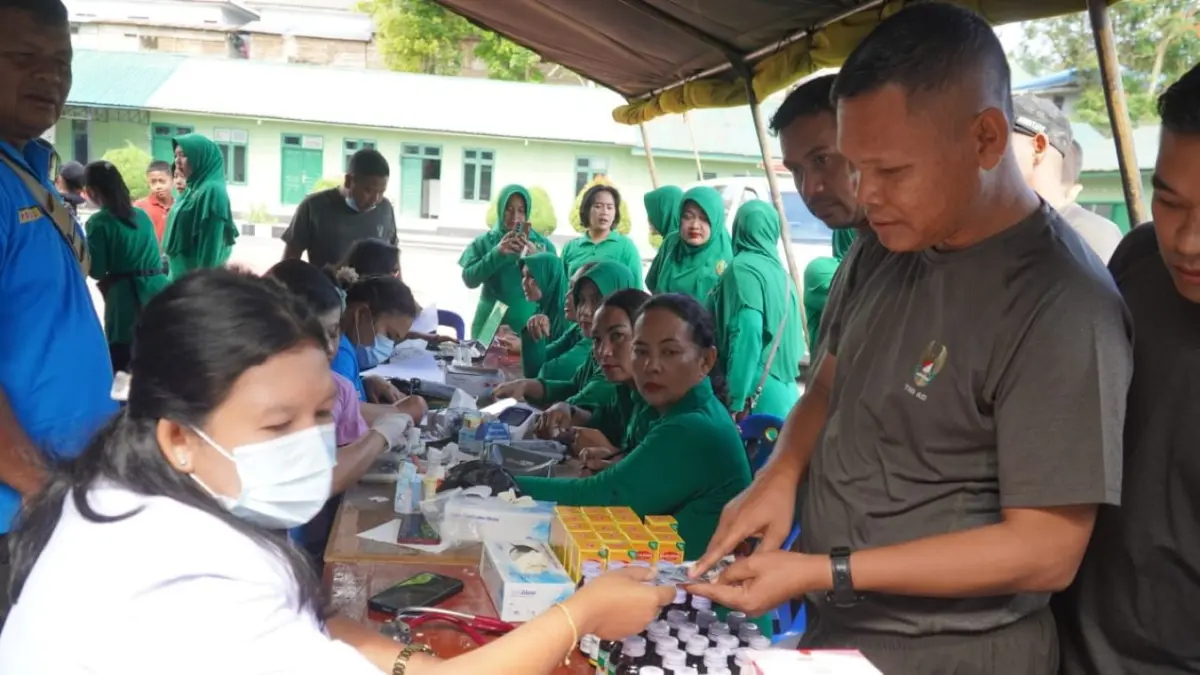 Periapan bazar sembako harga murah oleh Kodim 0210/TU.