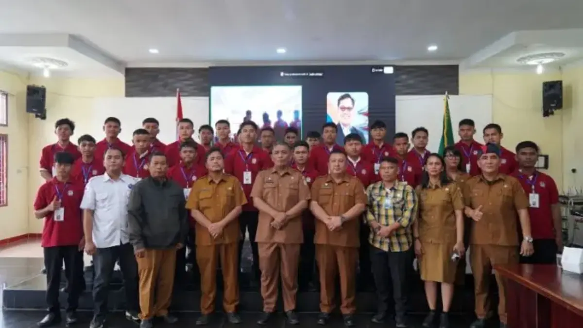 Peserta yang mendapat pelatihan bahasa Jepang.
