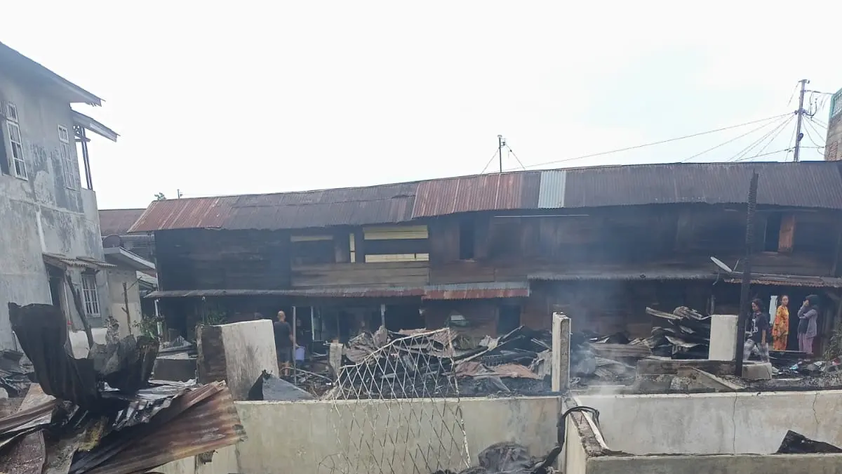 Kebakaran di Kelurahan Kantin, Padangsidimpuan, 1 orang meninggal dunia.
