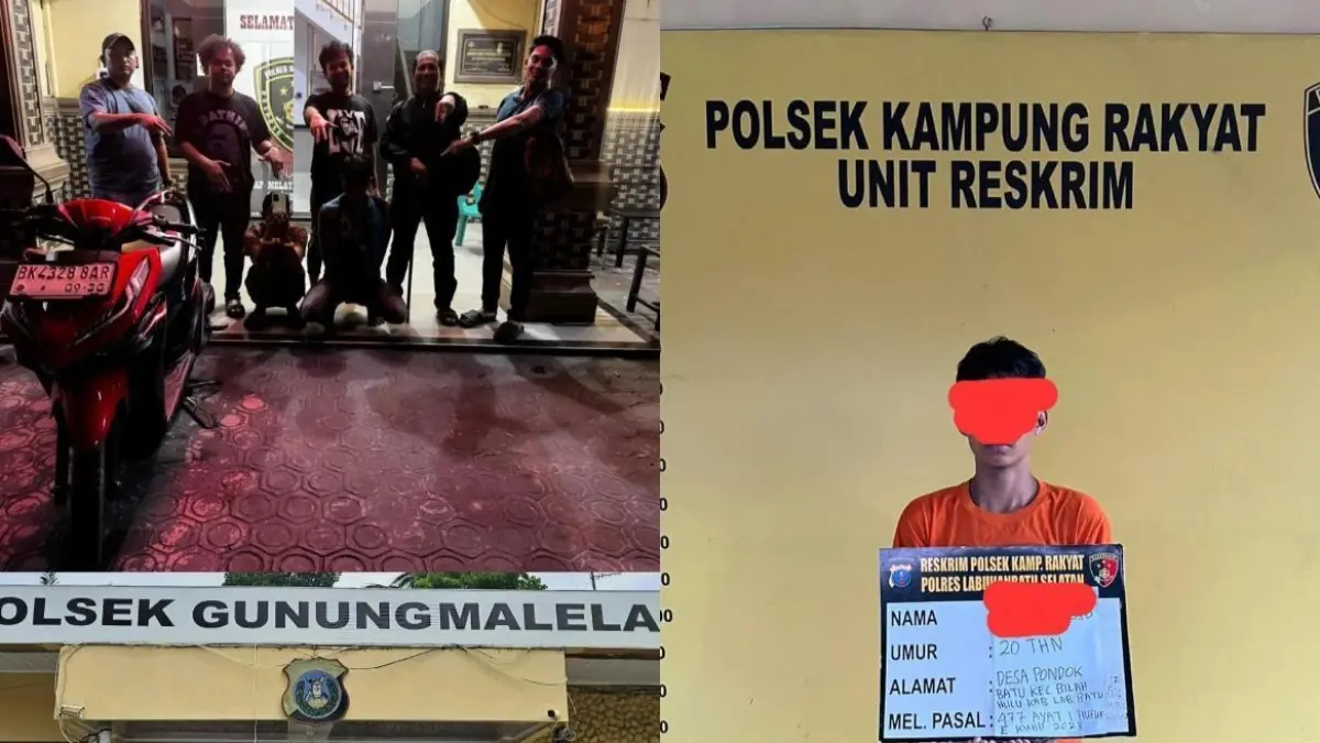 Para tersangka curat/curas yang jajaran diamankan Polda Sumut.
