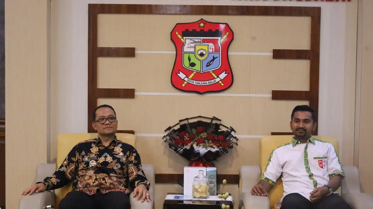Wakil Wali Kota Tanjungbalai Muhammad Fadly Abdina menerima kunjungan silaturahmi dan audiensi Federasi Aquatik Indonesia.