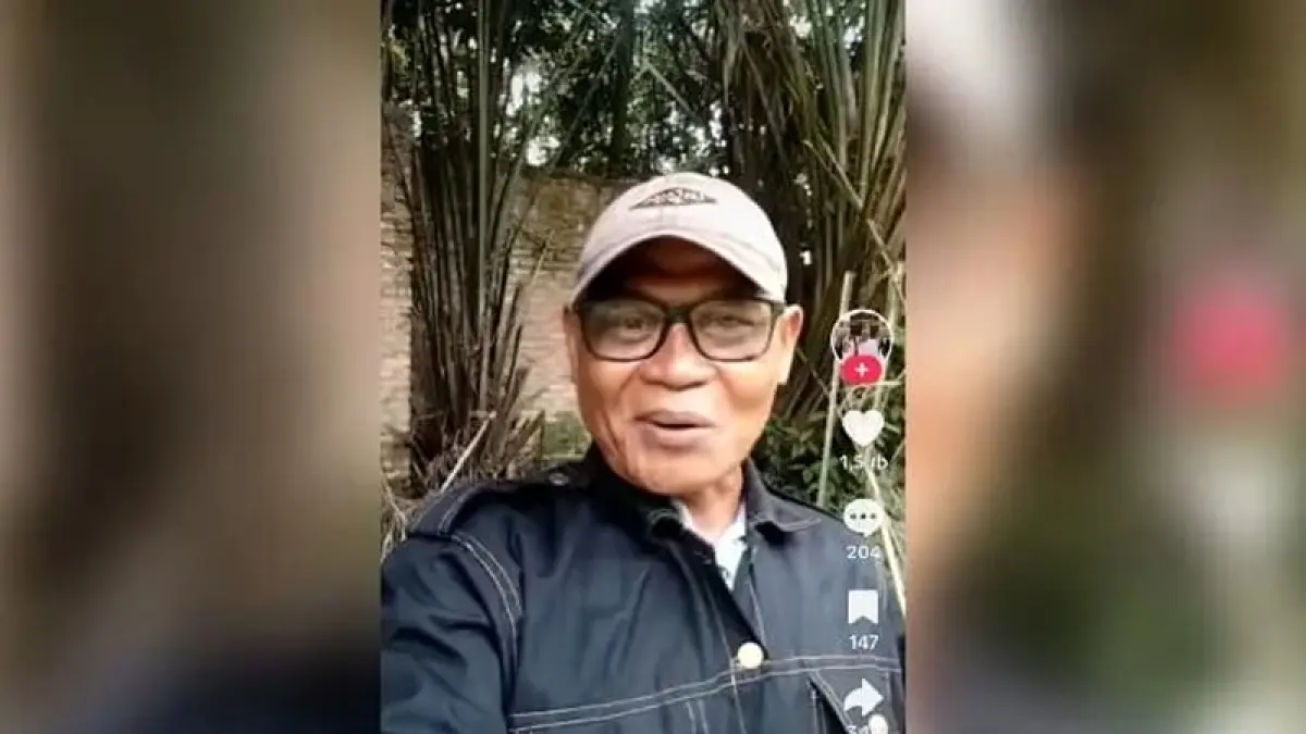 Cuplikan unggahan pria yang menuding tangkap lepas yang viral di media sosial.