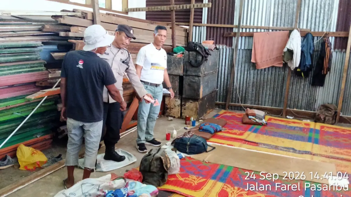 Lokasi pencurian empat unit HP milik pekerja bangunan di Jalan Farel Pasaribu, Pematangsiantar.