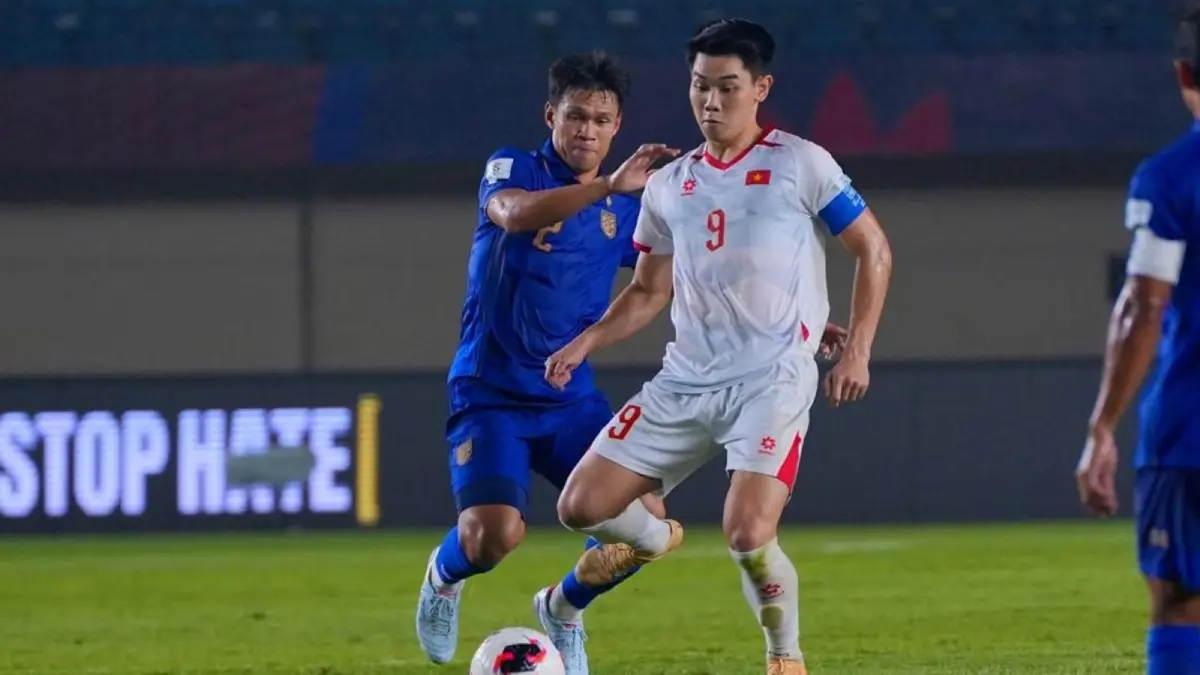 Pemain Thailand menang 2-0 atas Vietnam di Stadion Si Jalak Harupat, Bandung, yang memastikan tiket final FIFA ASEAN Cup 2026.