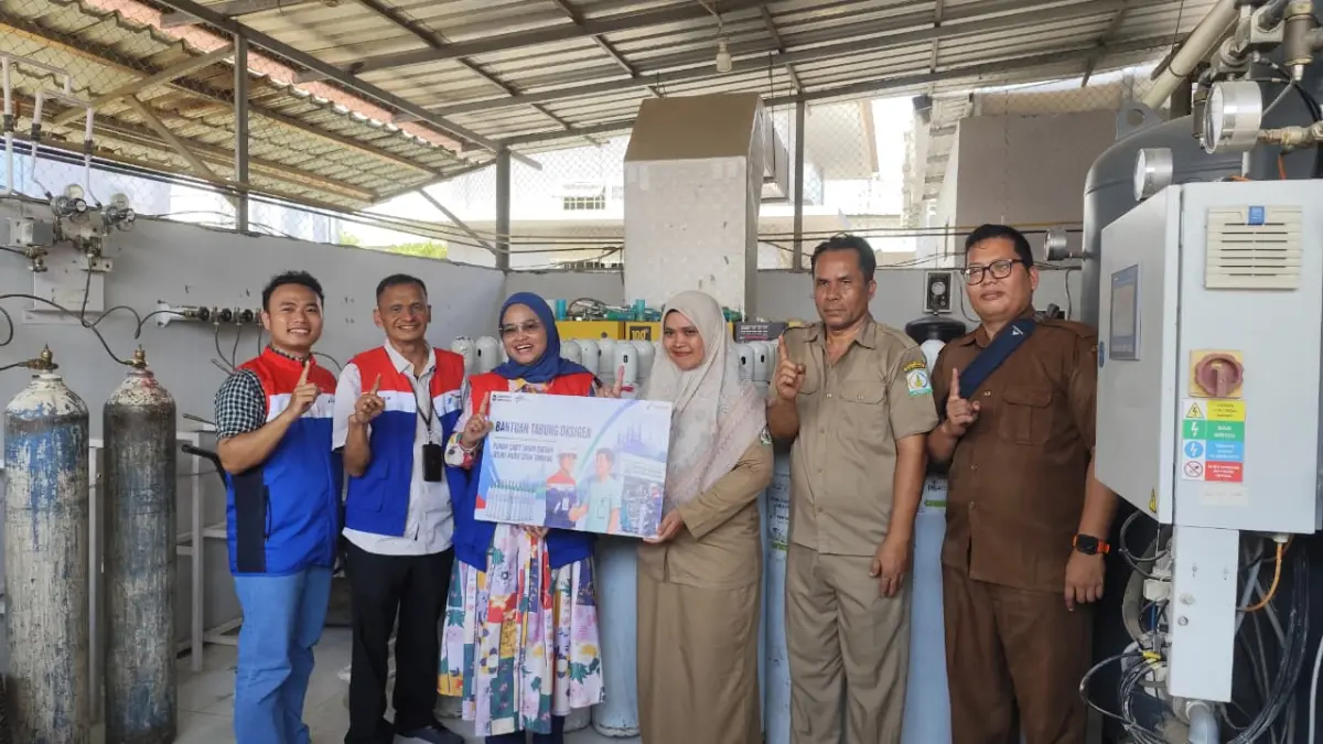 PGN menyalurkan tabung oksigen untuk mendukung layanan kesehatan di Sumatera Utara dan pemulihan RSUD Aceh Tamiang pascabanjir.