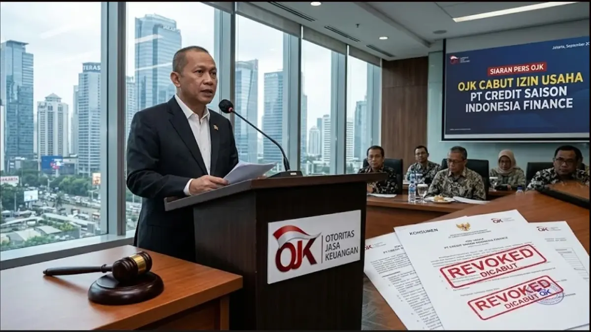 OJK mencabut izin usaha PT Credit Saison Indonesia Finance setelah perusahaan dinyatakan tidak dapat disehatkan.