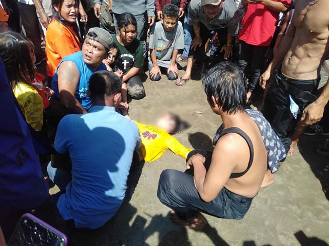 Salah satu korban tenggelam.