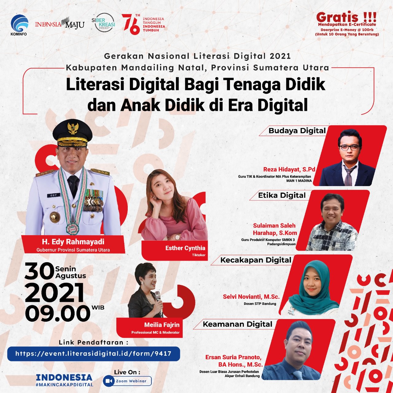 Webinar literasi digital di Kabupaten Madina.