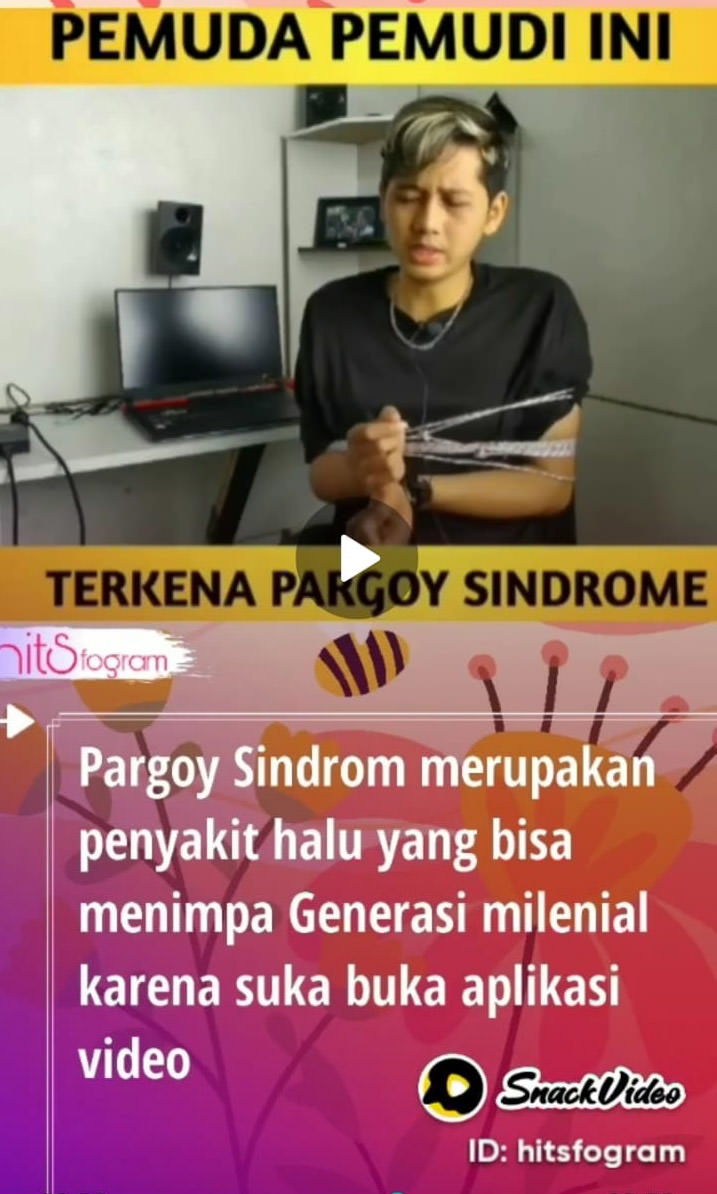 Video pengakuan kena Pargoy Syndrome yang beredar.