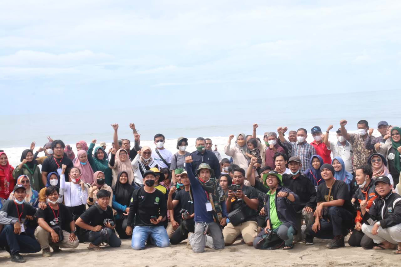 Pelepasliaran tukik di Muara Batangtoru-Tapsel.